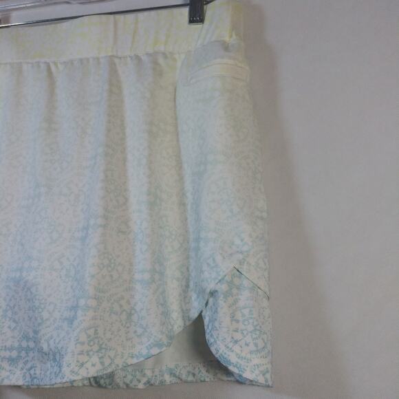 Pebble Beach Dryluxe Performance Ombre Geometric Pull On Skort Size M - Picture 3 of 5
